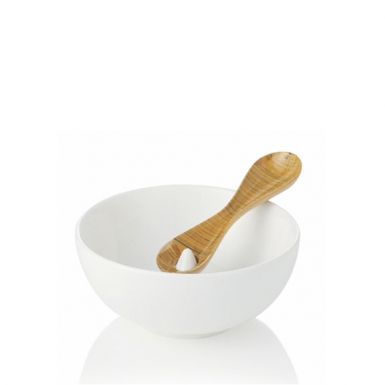 Image of Olive Bowl with Bamboo Spoon